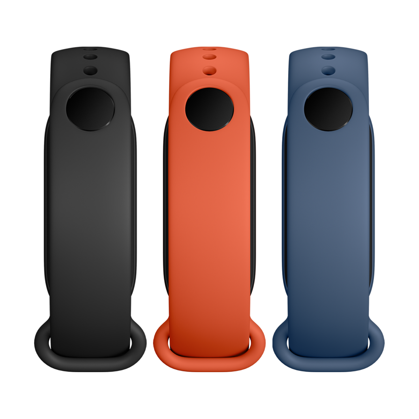 Mi Smart Band 5/6/7 Strap (3-pack) (Black, Orange, Blue)