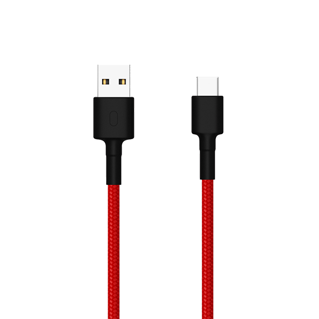Mi USB Type-C Braided Cable 100 cm Red imagine noua