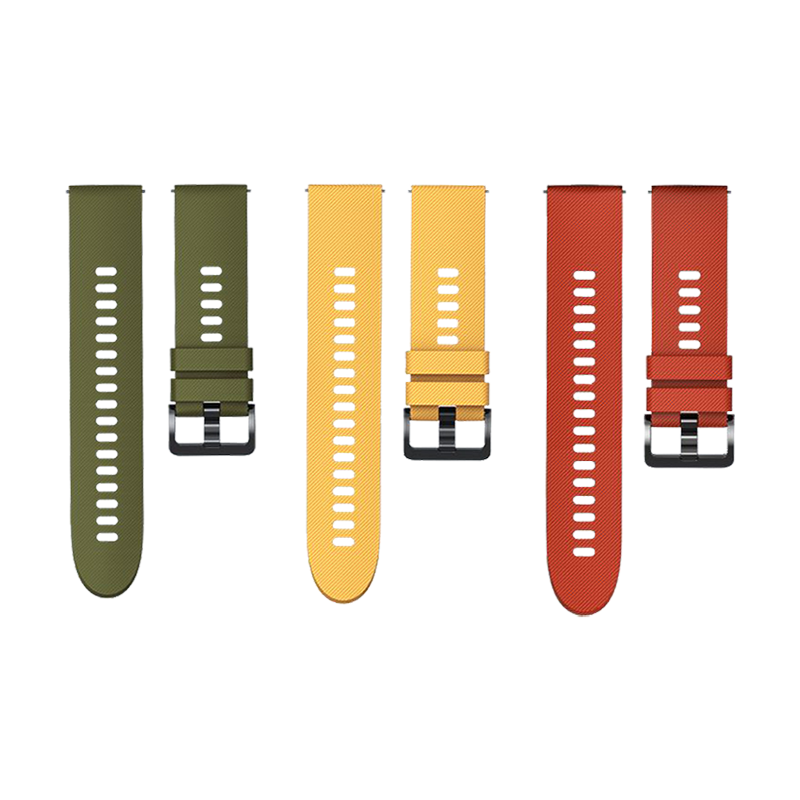 Mi Watch Strap (3-pack) (Olive, Yellow, Orange) (Olive imagine noua 2022